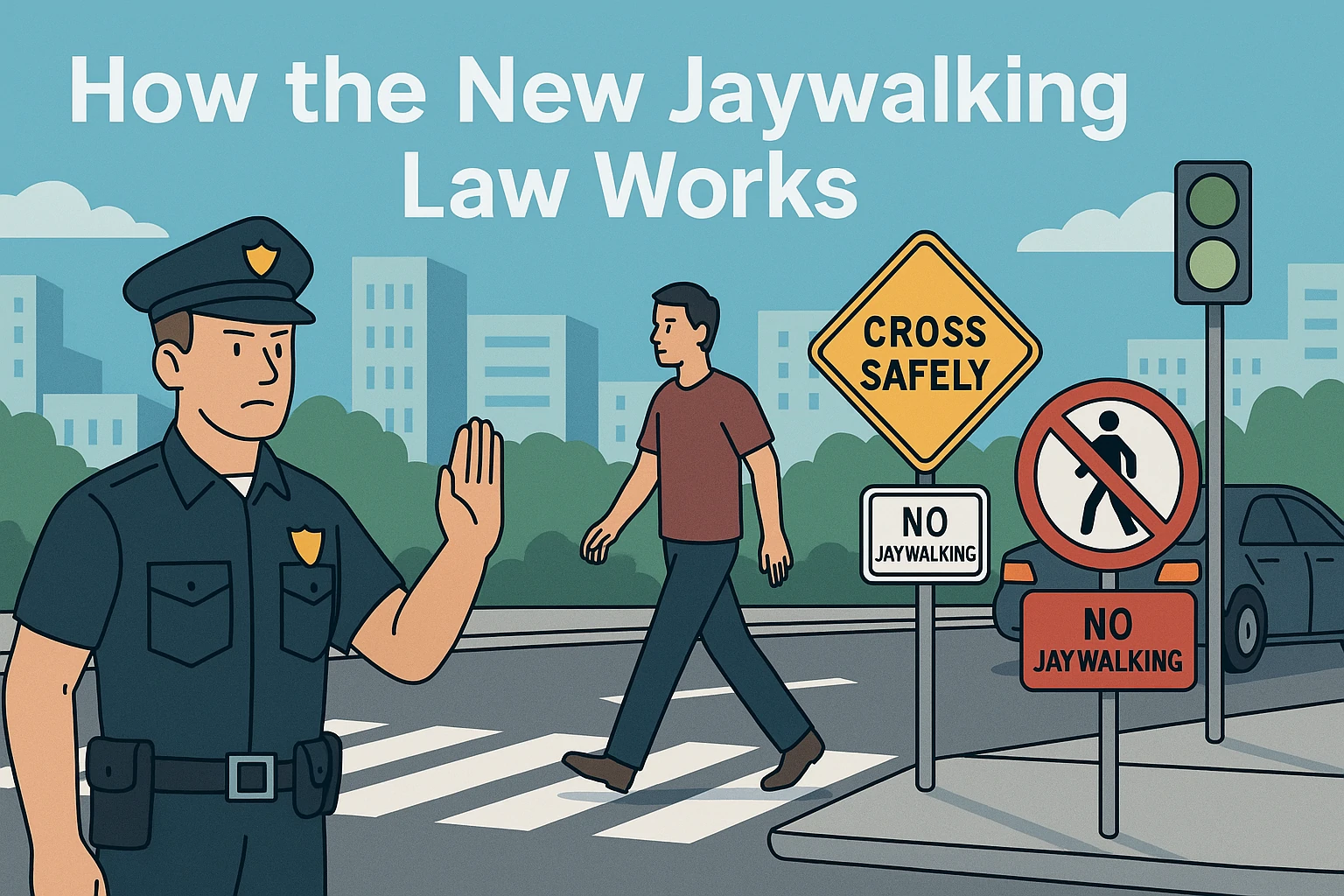 How the New Jaywalking Law Works