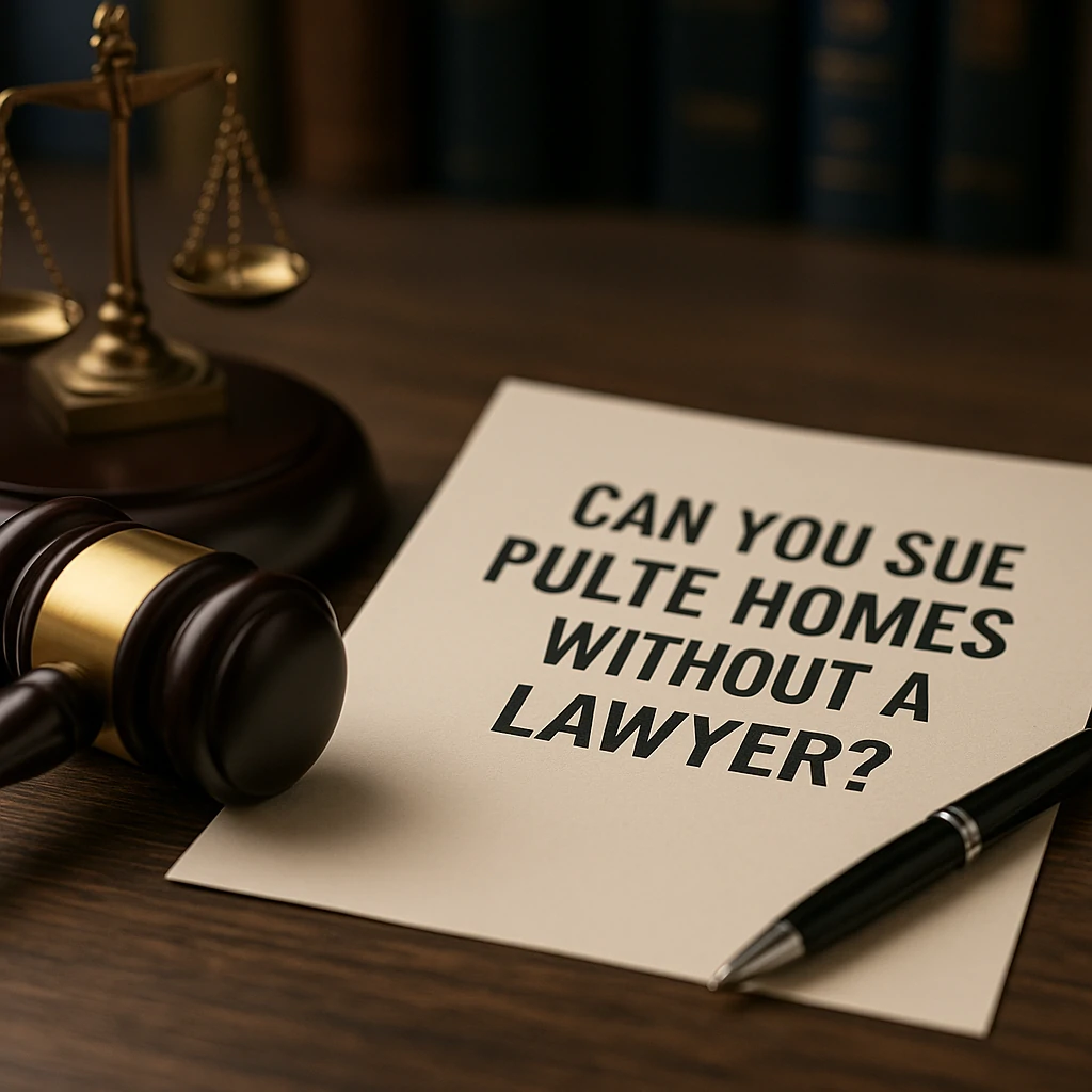 Can You Sue Pulte Homes Without a Lawyer?