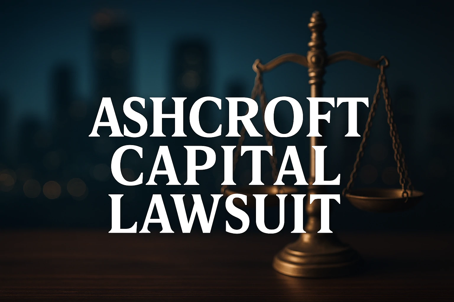 Read more about the article Ashcroft Capital Lawsuit: Clear Facts, Claims, and Investor Warnings